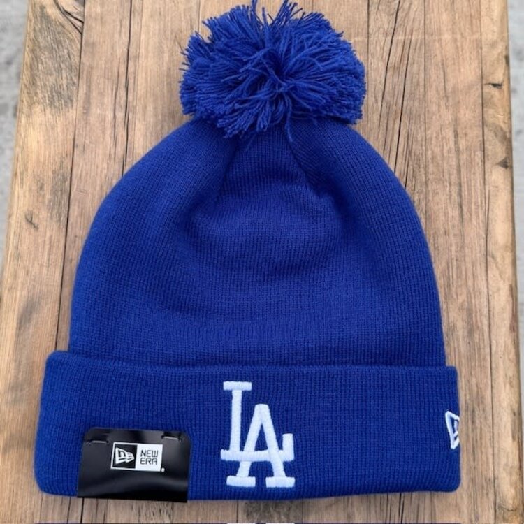 New Era LA Dodgers New Era Royal Cuffed Knit with Pom