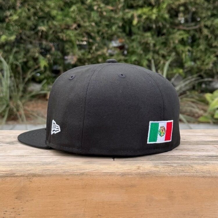New Era Mexico Black White "M" w/Flag