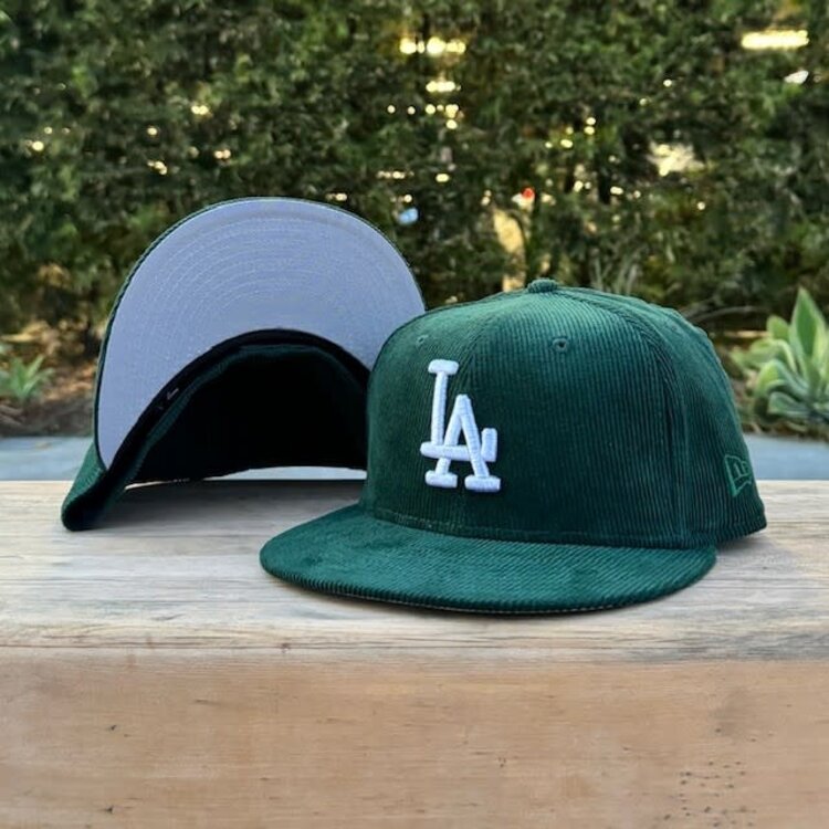 New Era LA Dark Green Corduroy Gray UV