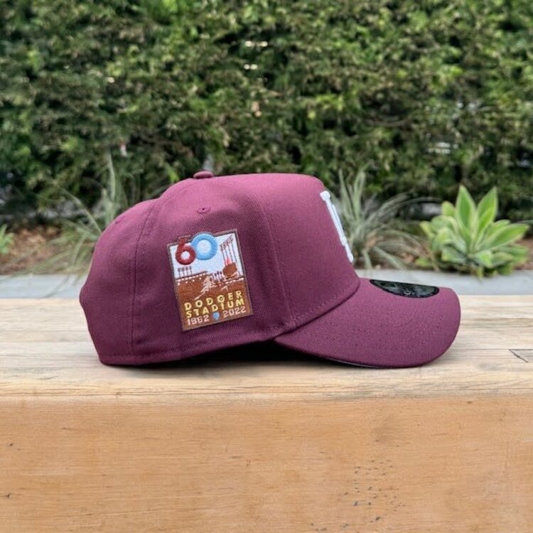 New Era LA Maroon 60th Stadium Sky Blue UV 940 A-Frame