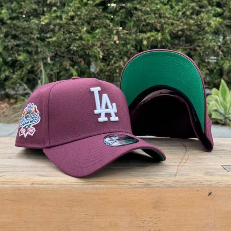 New Era LA Maroon 100th Anniv Green UV 940 A-Frame