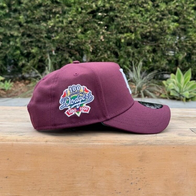 New Era LA Maroon 100th Anniv Green UV 940 A-Frame