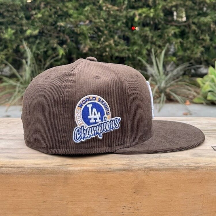 New Era LA Brown Corduroy Circle 2024 WS Champs
