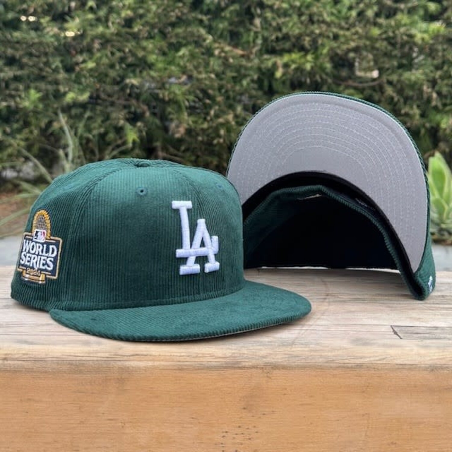 LA Dodgers Dark Green Corduroy 2024 World Series SP - The Locker