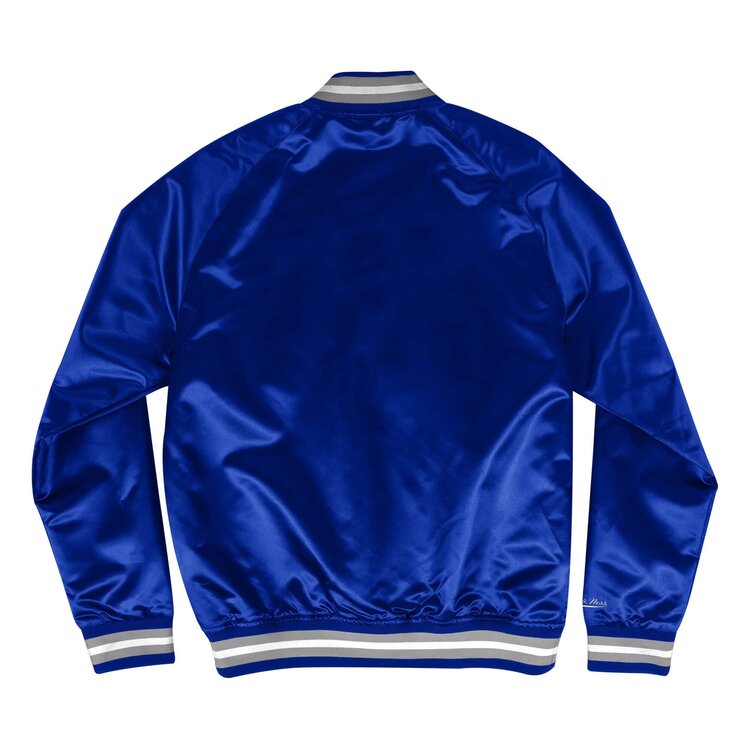 Mitchell and Ness LA Dodgers M&N Lightweight Satin Jacket Wordmark Royal