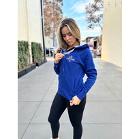 Antigua LA W 2024 World Series Champs Royal Full-Zip Hoodie