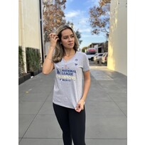 Fanatics Dodgers Women's Gray 2024 NLCS Locker Room T-Shirt