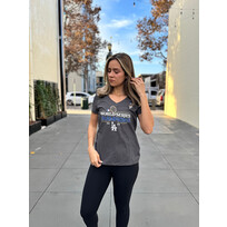 Fanatics Dodgers W Charcoal 2024 WS Champs Locker Room T-Shirt