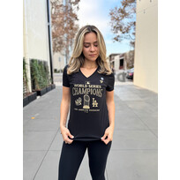 Fanatics Dodgers W Black 2024 WS Champs Parade T-Shirt