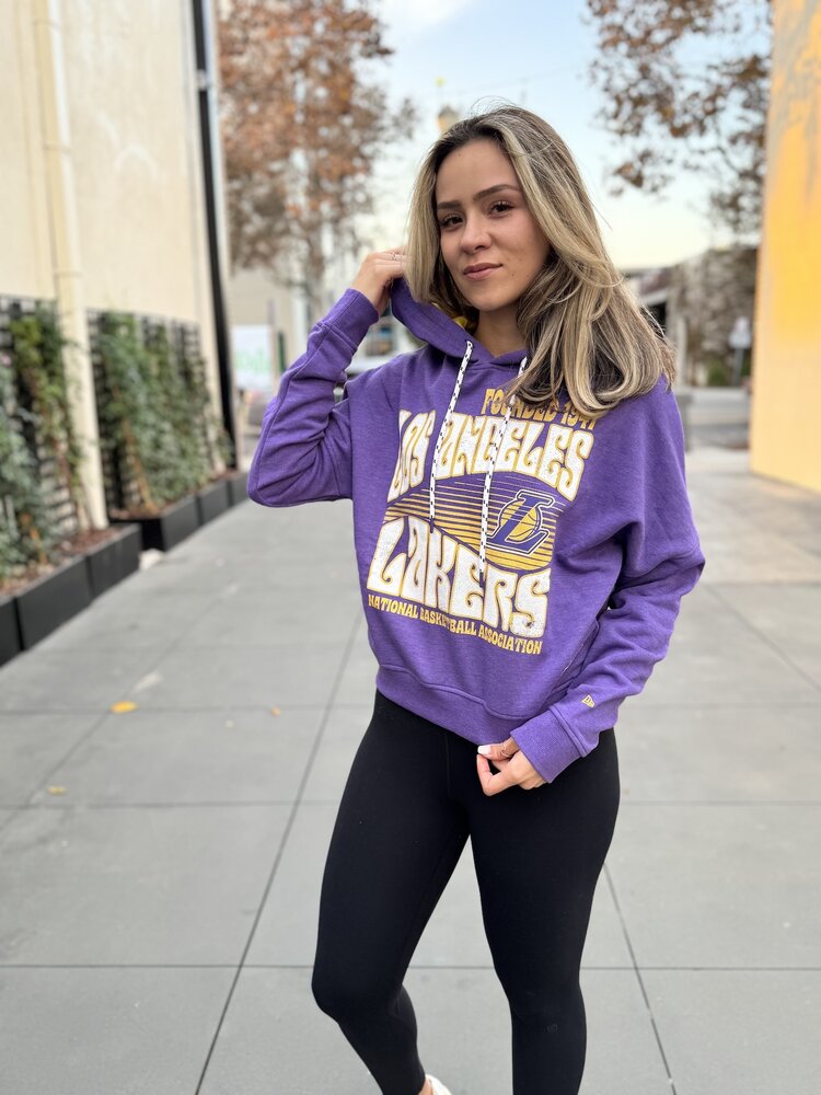 New Era Lakers Women's NE Retro Purple P/O Hoodie