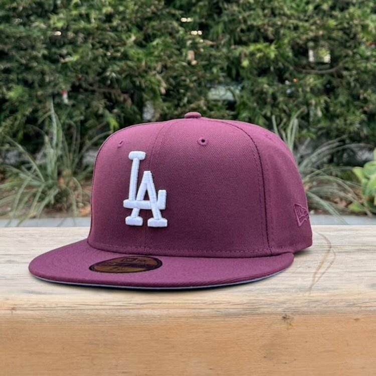 New Era LA Maroon 50th Anniversary Sky Blue UV Fitted