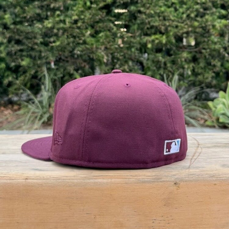 New Era LA Maroon 50th Anniversary Sky Blue UV Fitted