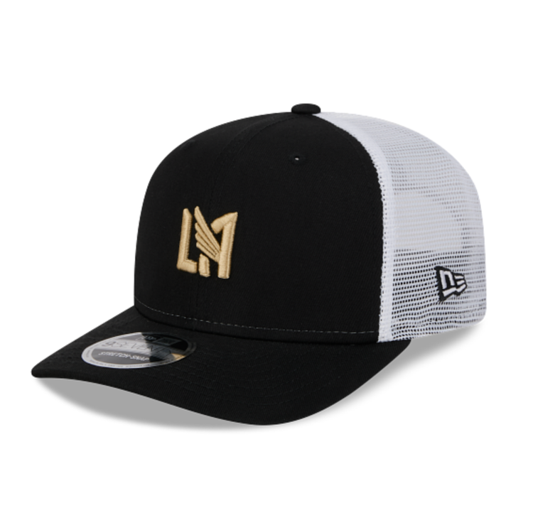 New Era LAFC Black White Mesh Trucker Stretch Snap 970SS