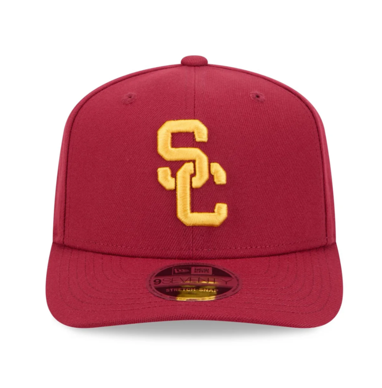 New Era USC Trojans Cardinal Team Stretch Snap 970SS