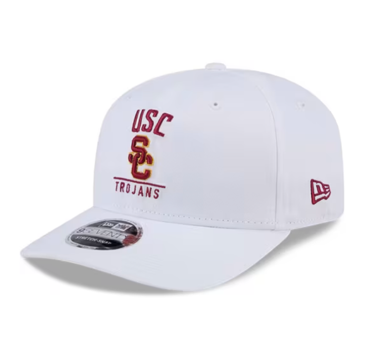 New Era USC Trojans White Stretch Snap 970SS