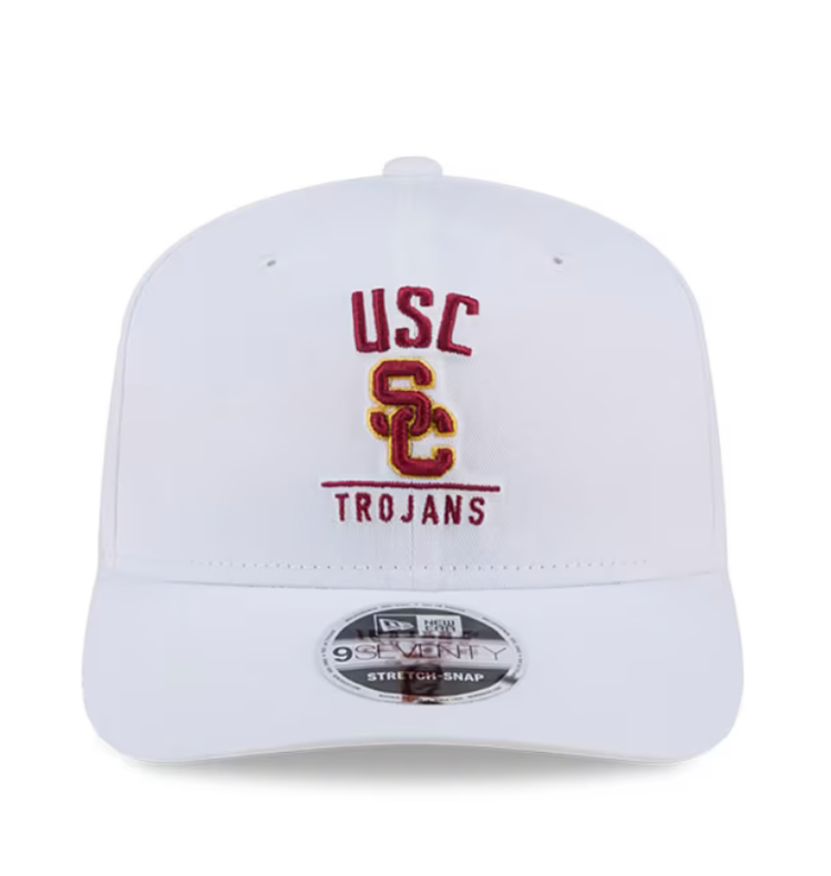 New Era USC Trojans White Stretch Snap 970SS