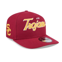 New Era USC Trojans Cardinal Script SC Side Patch 950  A-Frame