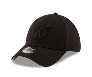 Los Angeles Dodgers ブラックキャップ Los Angeles Dodgers Black Poly Runner Adjustable Hat – New