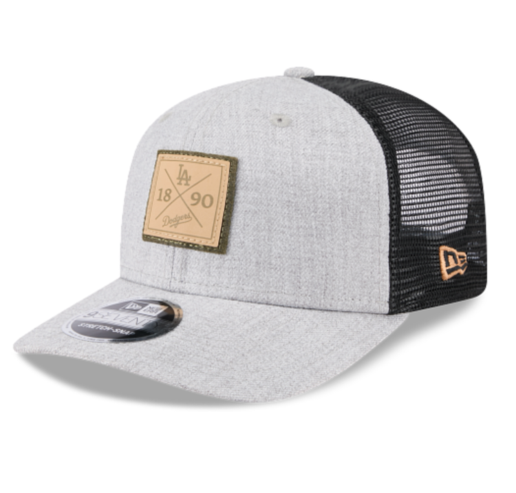 New Era LA Dodgers Heather Patch Mesh Stretch Snap 970SS