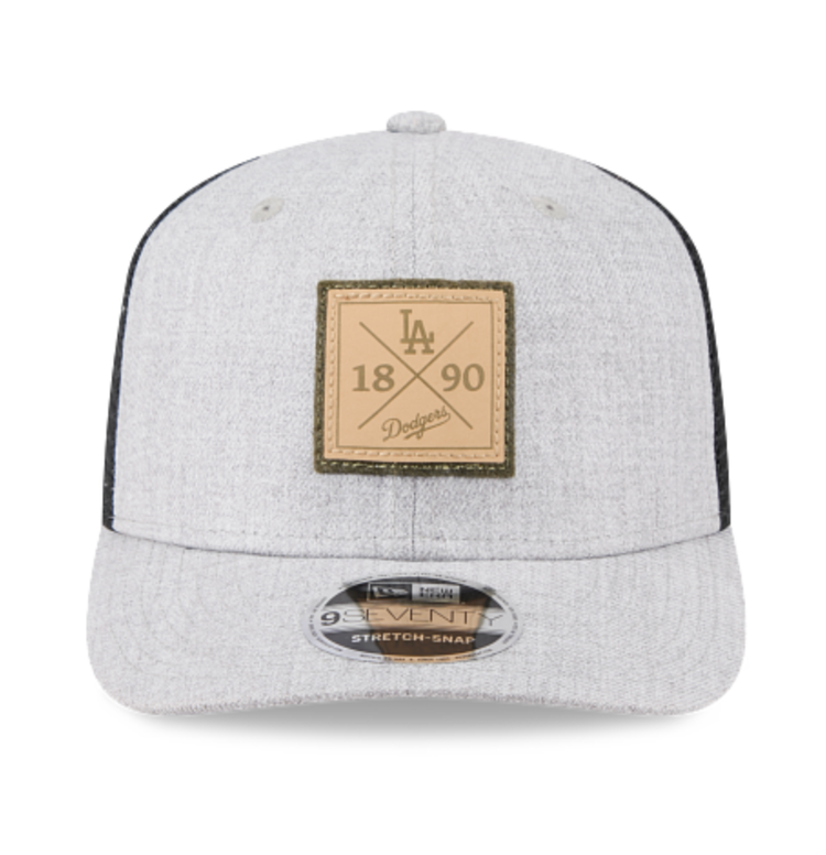 New Era LA Dodgers Heather Patch Mesh Stretch Snap 970SS
