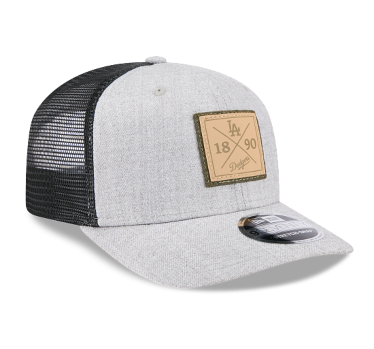 New Era LA Dodgers Heather Patch Mesh Stretch Snap 970SS