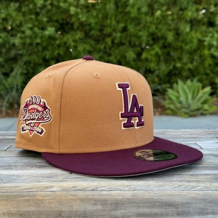 New Era LA Dodgers Bronze/Maroon 100th Anniv 950 Snapback