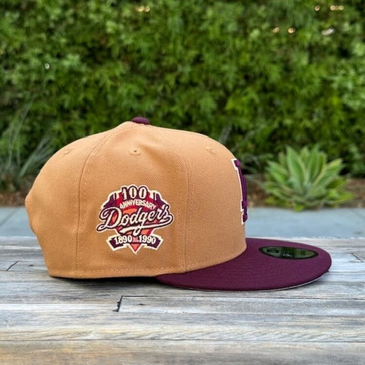 New Era LA Dodgers Bronze/Maroon 100th Anniv 950 Snapback