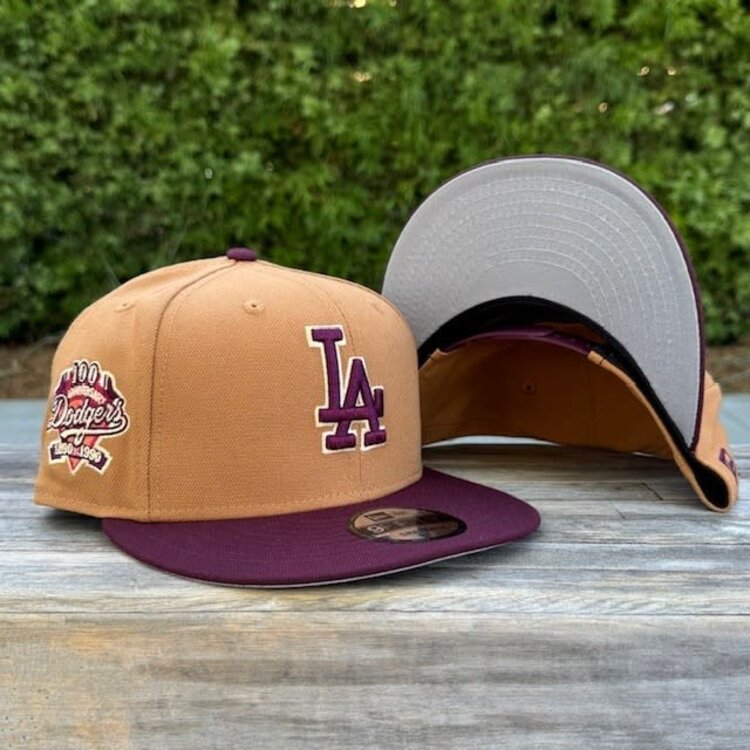 New Era LA Dodgers Bronze/Maroon 100th Anniv 950 Snapback