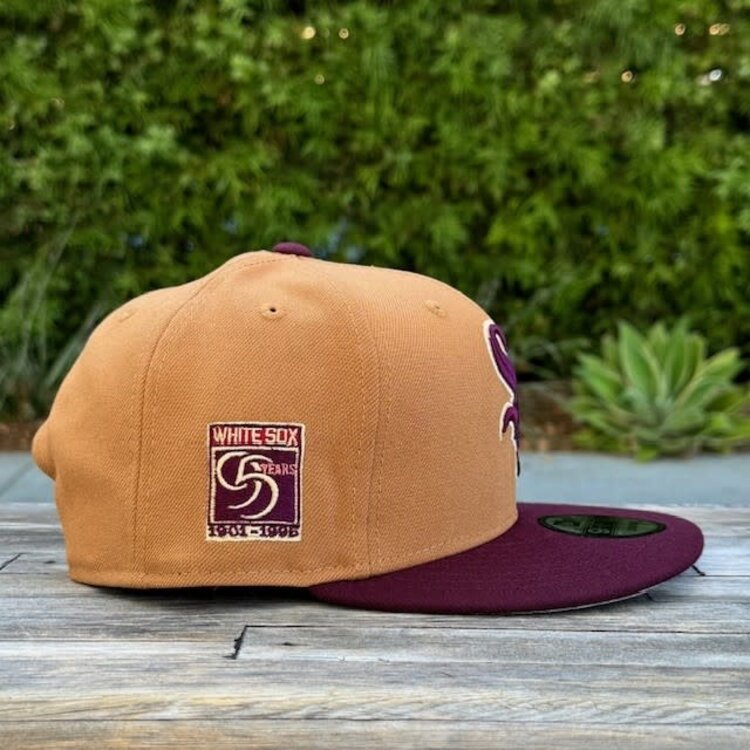 New Era White Sox Bronze/Maroon 95 Years 950 Snapback