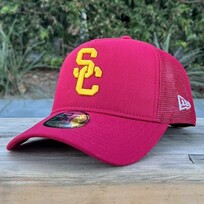 New Era USC Trojans Cardinal Trucker Mesh 940 A-Frame