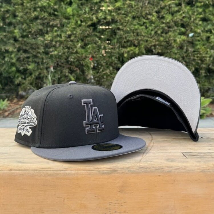 New Era LA Black/Graphite Black-Gray 100th Anniversary