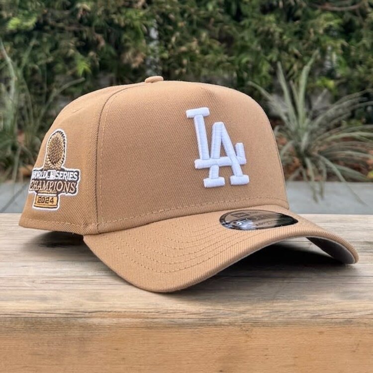 New Era LA Khaki 2024 World Series Champs Trophy 940 A-Frame