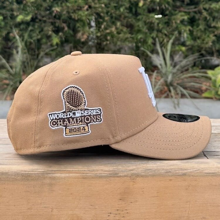 New Era LA Khaki 2024 World Series Champs Trophy 940 A-Frame