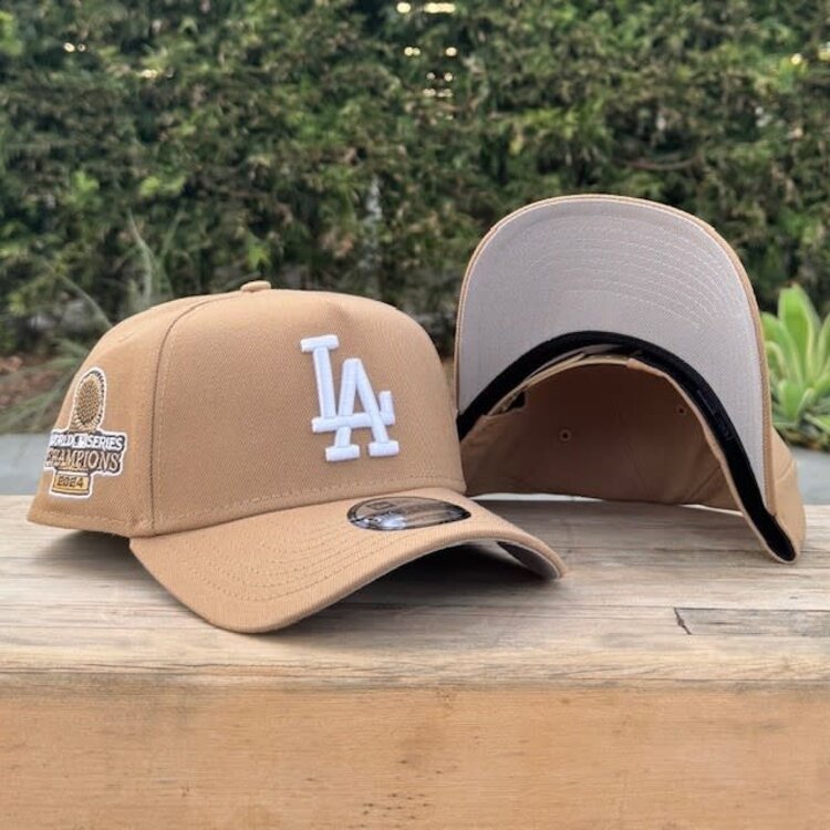 New Era LA Khaki 2024 World Series Champs Trophy 940 A-Frame
