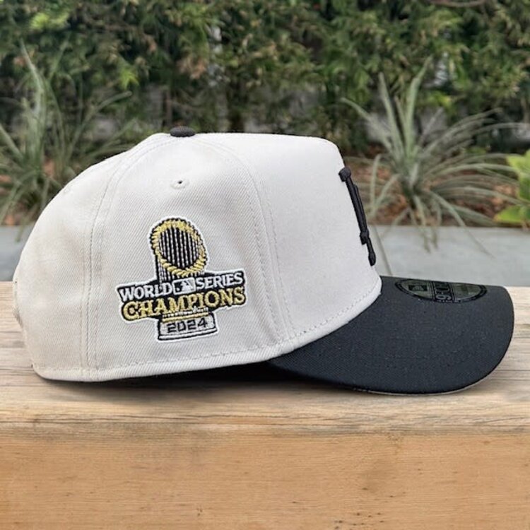New Era LA Stone/Black Metallic 2024 WS Champs Trophy 940 A-Frame