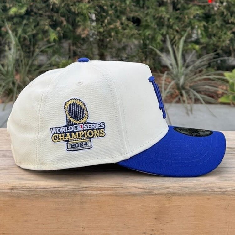 New Era LA Ivory/Royal 2024 World Series Champs Trophy 940 A-Frame