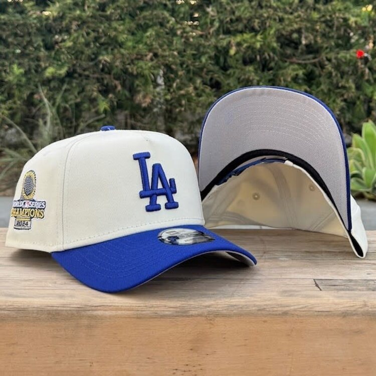 New Era LA Ivory/Royal 2024 World Series Champs Trophy 940 A-Frame