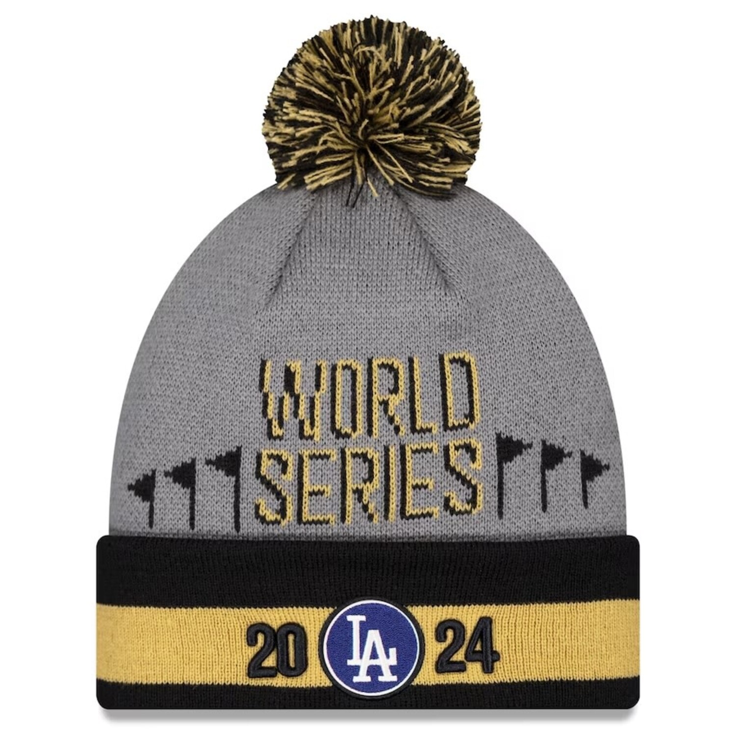 LA Dodgers 2024 Champions キャップとビーニーセット LA Dodgers 2024 National League Champions Locker Room Knit