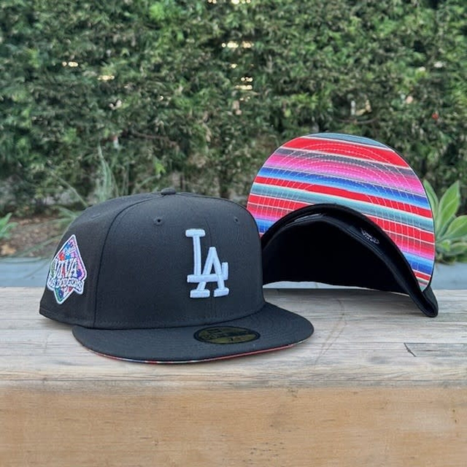 LA Black Viva LA Sarape UV Fitted - The Locker Room of Downey