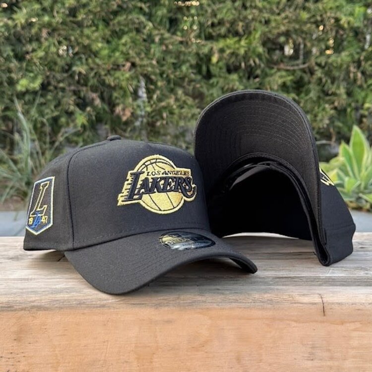 New Era Lakers Black Metallic Gold 1947 SP 940 A-Frame