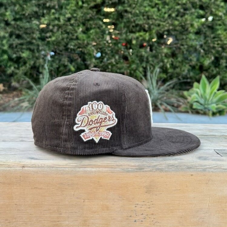 New Era LA Brown Corduroy 100 Years Khaki UV
