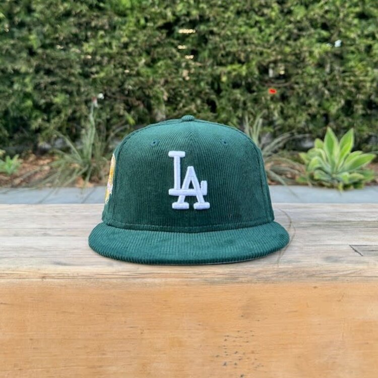 New Era LA Dark Green Corduroy 50th Anniv Sky Blue UV