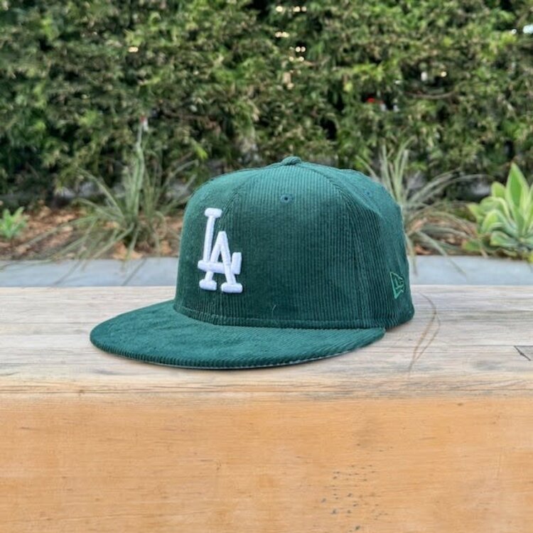 New Era LA Dark Green Corduroy 50th Anniv Sky Blue UV