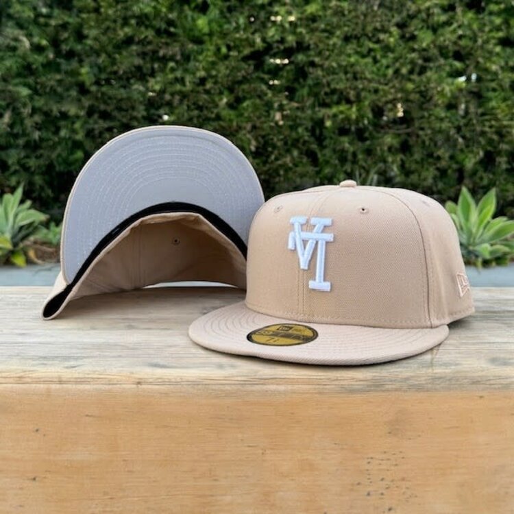 New Era LA Upside Down Khaki White Gray UV