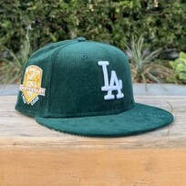 New Era LA Dark Green Corduroy 50th Anniv Sky Blue UV