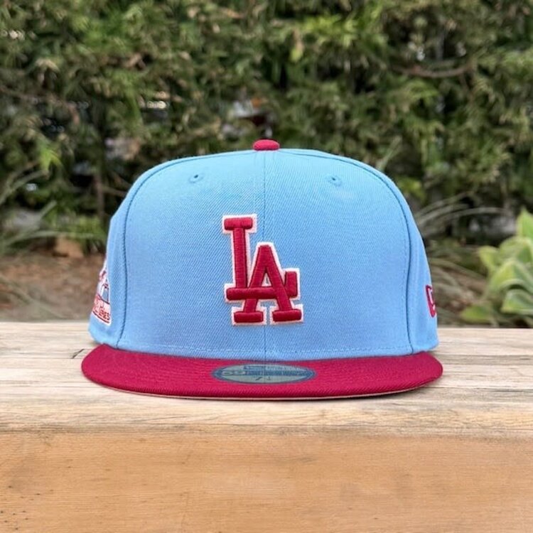 New Era LA Sky Blue/Cardinal 1st WS SP Blush UV Fitted