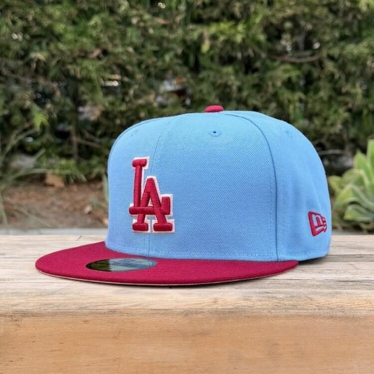 New Era LA Sky Blue/Cardinal 1st WS SP Blush UV Fitted