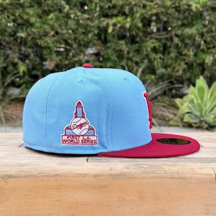 New Era LA Sky Blue/Cardinal 1st WS SP Blush UV Fitted