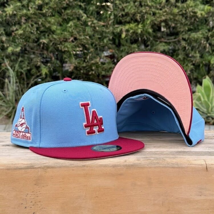 New Era LA Sky Blue/Cardinal 1st WS SP Blush UV Fitted
