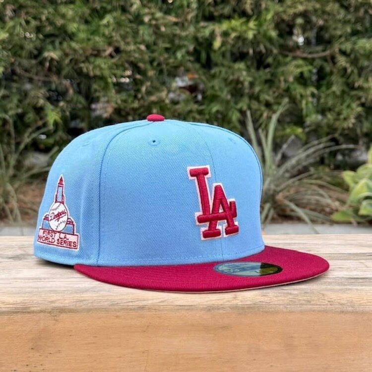 New Era LA Sky Blue/Cardinal 1st WS SP Blush UV Fitted